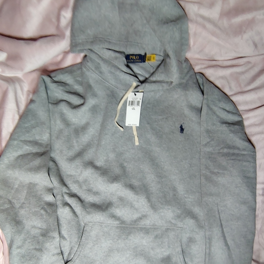 Polo by Ralph Lauren Gray Sweatshirt Classic Style